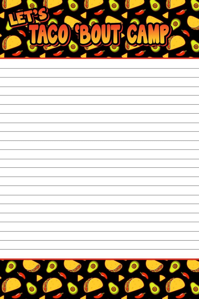 Camp Stationery Sets BLANK