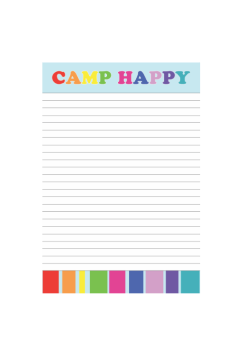 Blank Camp Stationery Sets