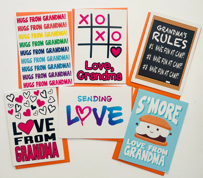 Grandma Pack-Camp Greeting Card Set of 6