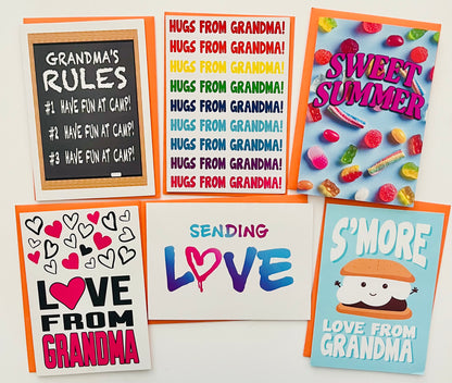 Grandma Pack-Camp Greeting Card Set of 6