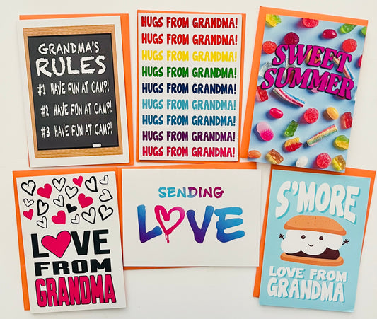 Grandma Pack-Camp Greeting Card Set of 6