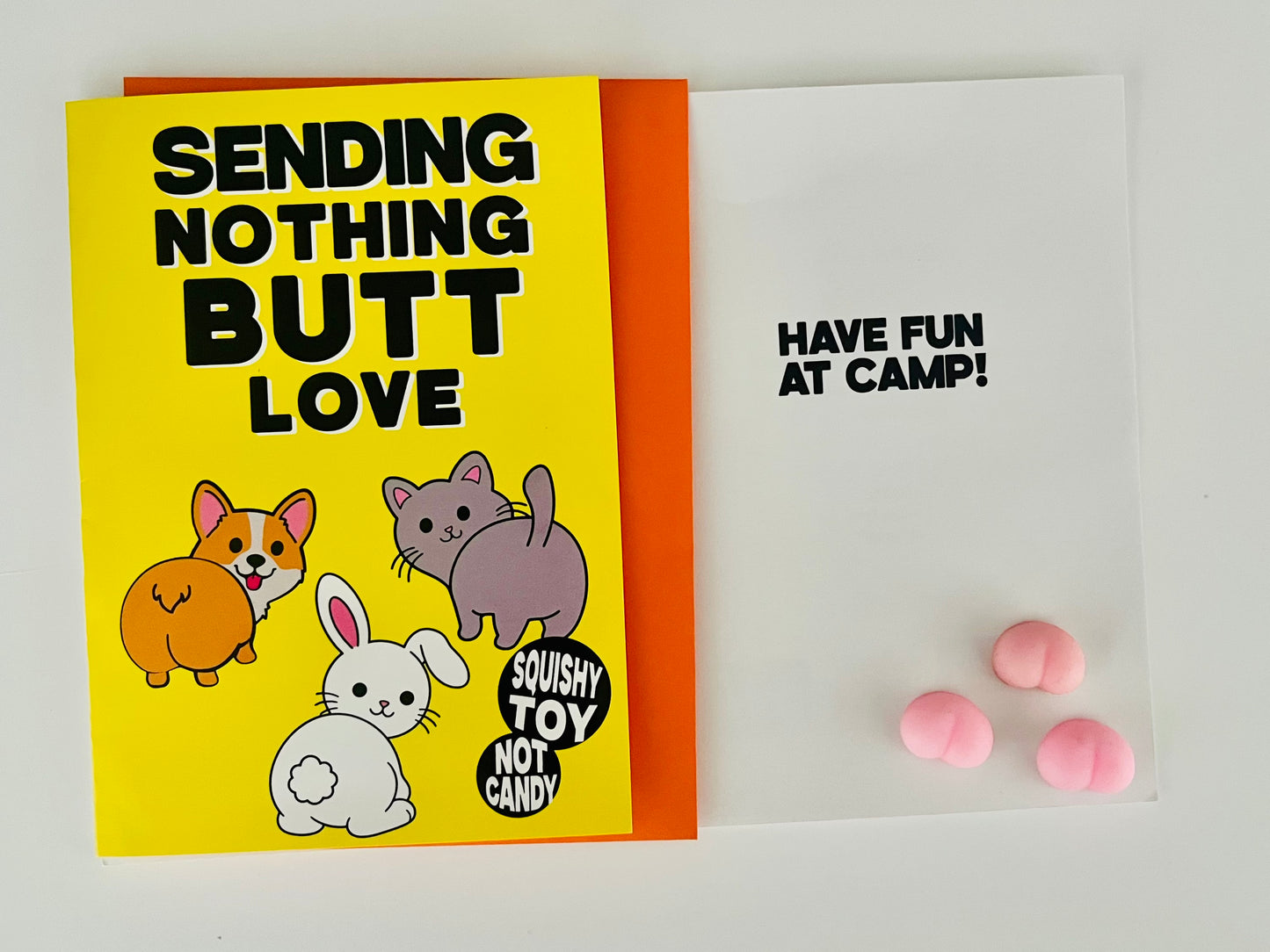 Sending Nothing Butt Love (3 teeny squishy tushies included)