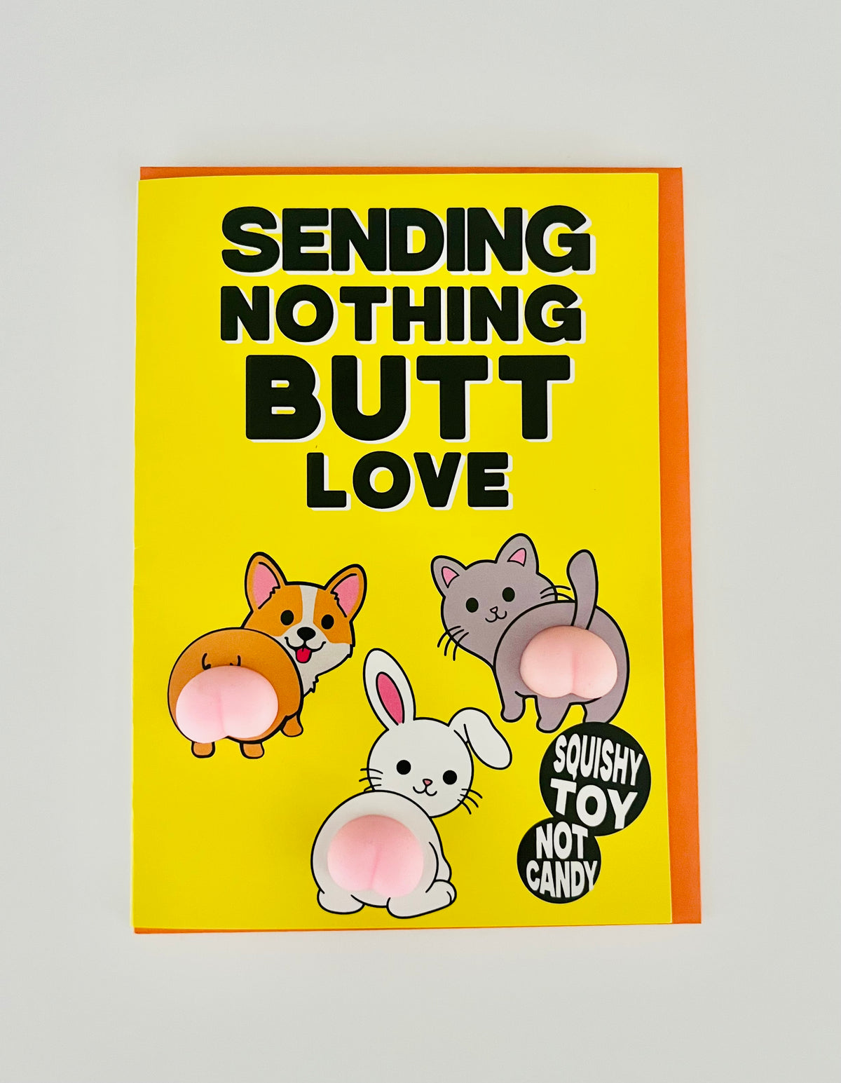 Sending Nothing Butt Love (3 teeny squishy tushies included)
