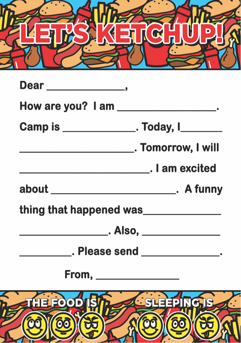 Camp Fill-In Stationery Sets