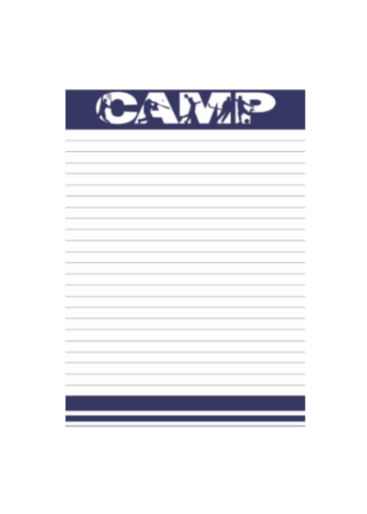 Blank Camp Stationery Sets