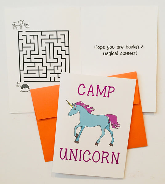 Charm Collection: #Bunklife Camp Pack of 5 greeting cards with 2 shoe charms