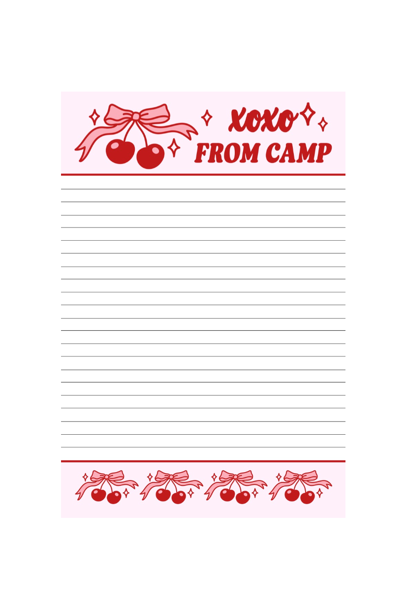 Blank Camp Stationery Sets