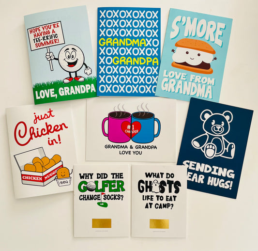 Grandparent's Pack-Camp Greeting Cards