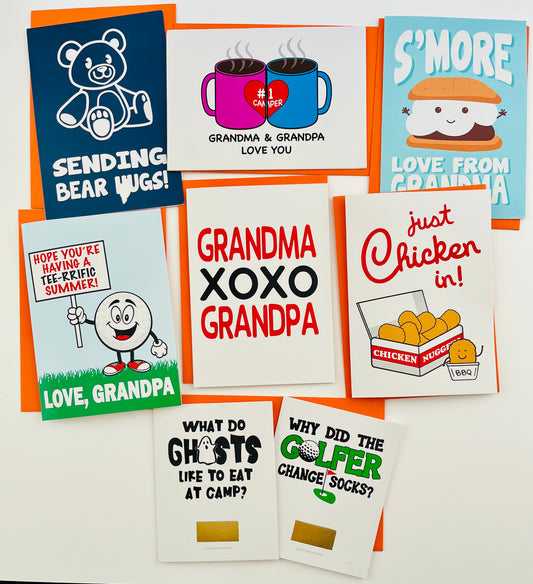 Grandparent's Pack-Camp Greeting Cards
