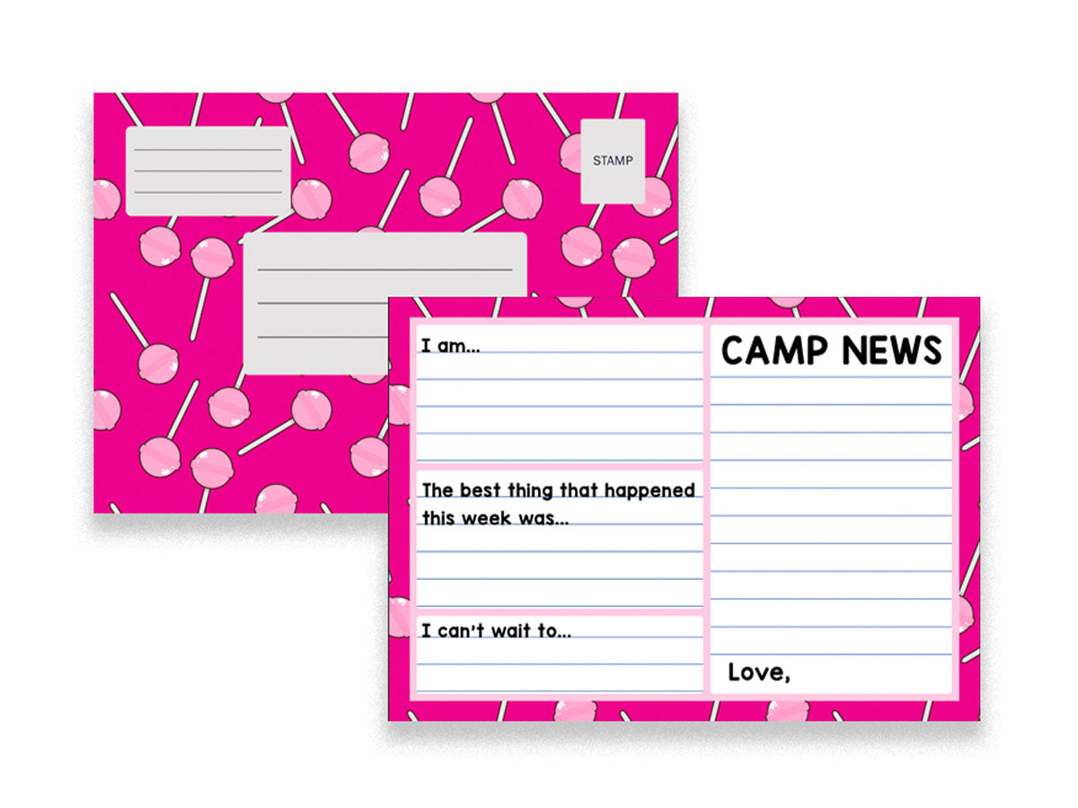 Camp Fill-In Postcards