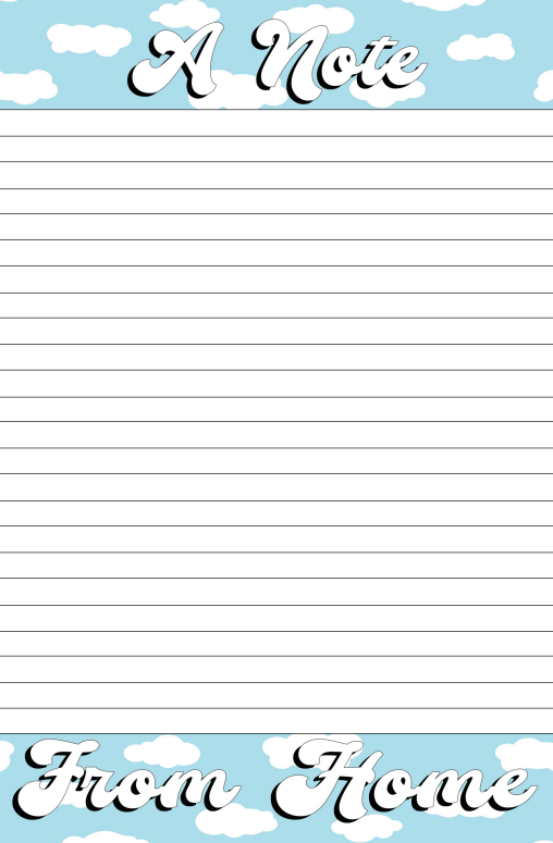 A Note From Home Stationery Set