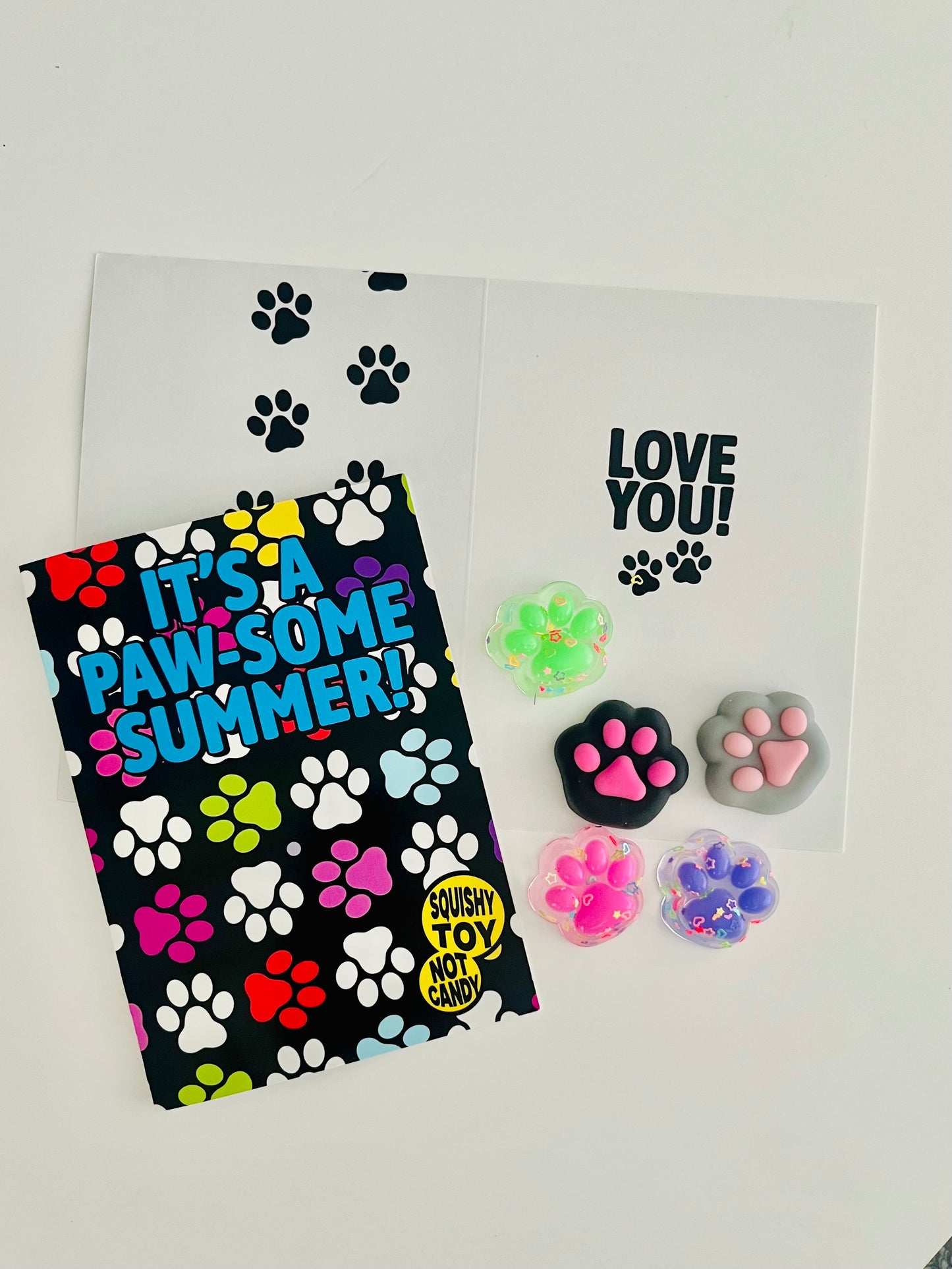 It's A Pawsome Summer! (w/ mini squishy paw )