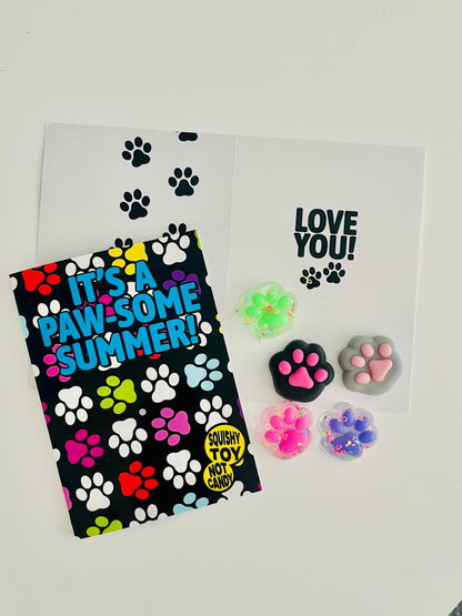 It's A Pawsome Summer! (w/ mini squishy paw )