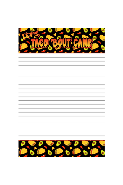 Blank Camp Stationery Sets