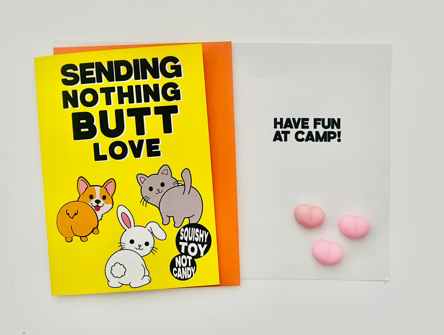Sending Nothing Butt Love (3 teeny squishy tushies included)