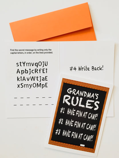 Grandparent's Supreme Pack-Camp Greeting Cards