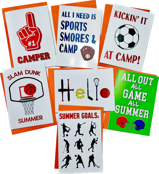 ULTIMATE SPORTS PACK-Camp Greeting Cards Set of 7
