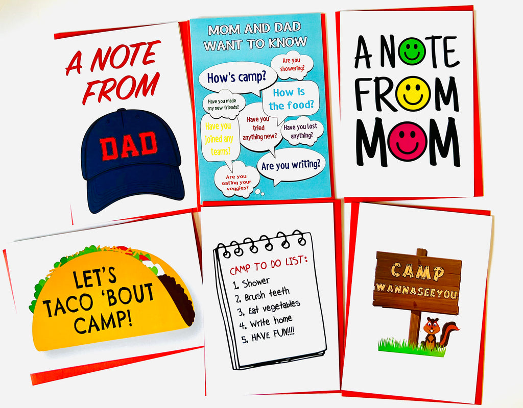 PARENT'S PACK-Summer Camp Greeting Cards Set of 6